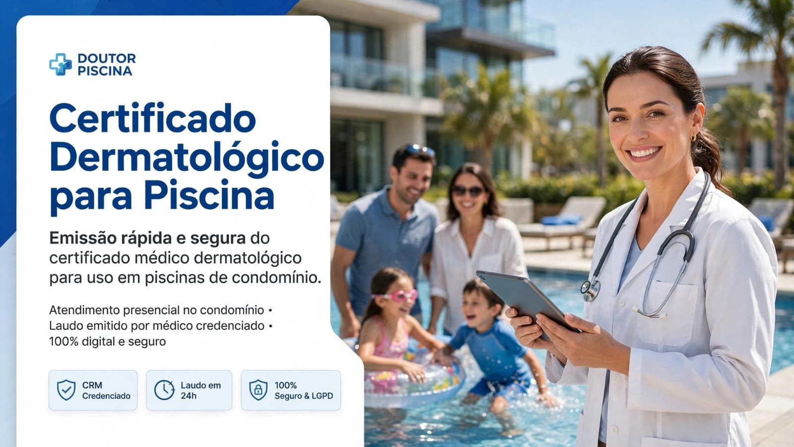 Certificado Dermatológico para Piscina - Doutor Piscina CRM 140962